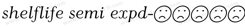 shelflife semi expd字体转换